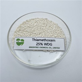 C8H10ClN5O3S เคมีเกษตร ยาฆ่าแมลง ยาฆ่าแมลง ผลิตภัณฑ์ Thiamethoxam 25 เปอร์เซ็นต์ WDG ในประเทศจีน