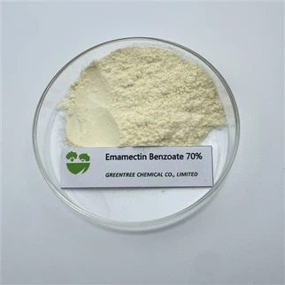 หมายเลข CAS 155569-91-8 ผลิตภัณฑ์กำจัดแมลง Emamectin Benzoate 70 เปอร์เซ็นต์ ด้านเทคนิค